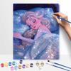 Disney animation digital oil painting sleeping Elsa diy handpainted coloring painting home decoration art supplies craft wall decor
