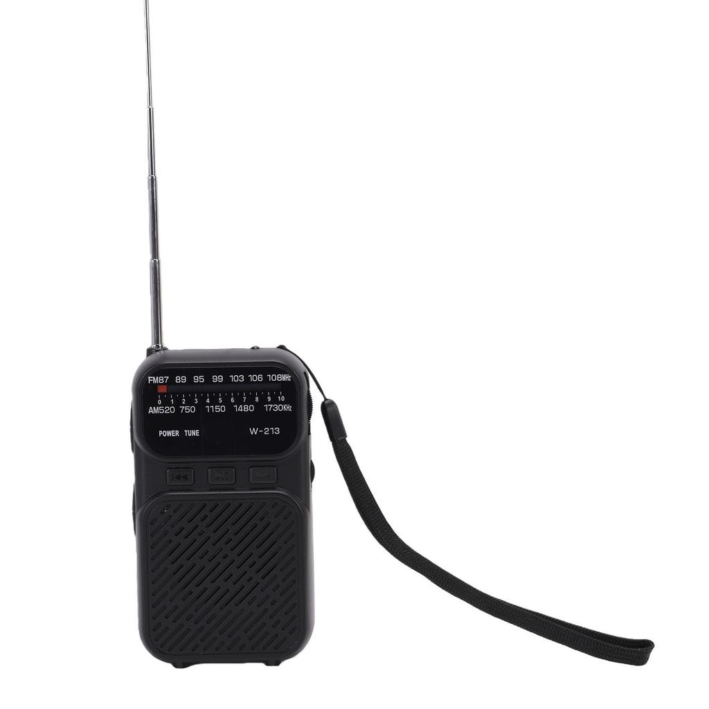 Portable Radio AM FM with   5.3 Battery Operated   Radio with Small Memory Card Flashlight