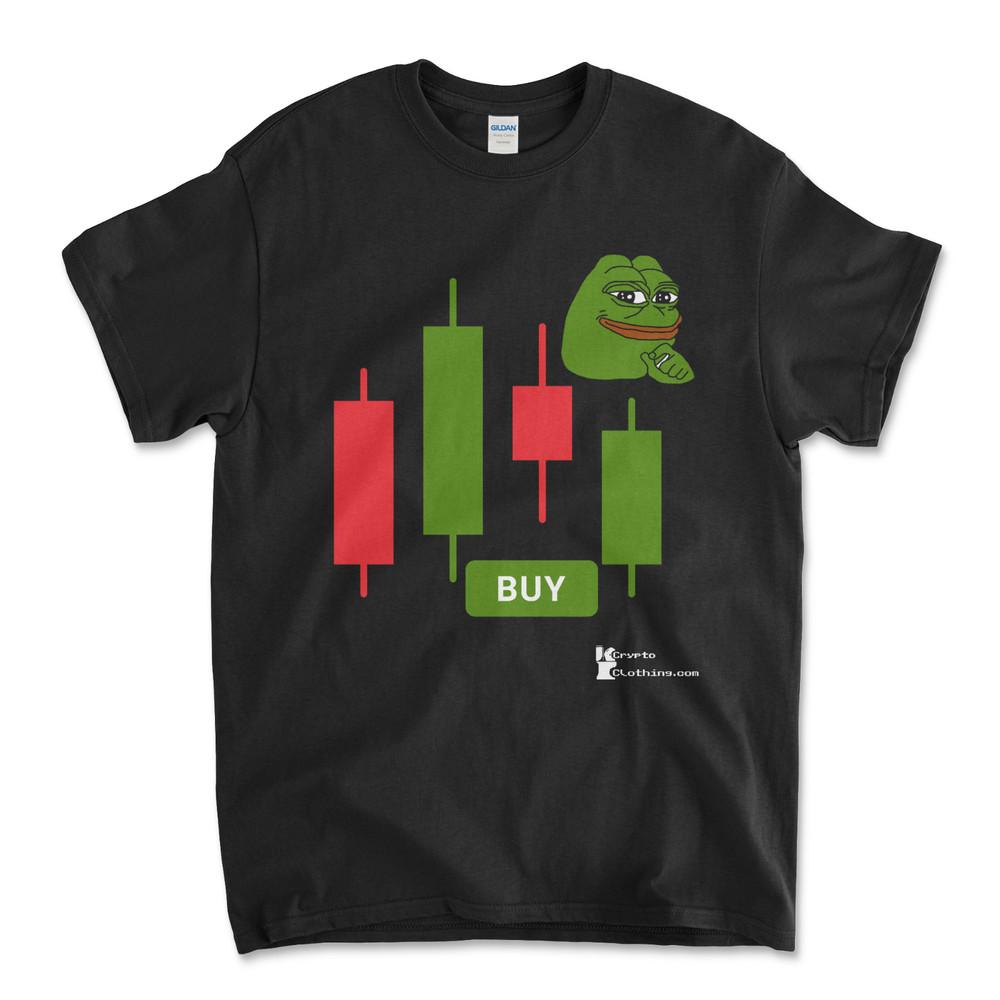 PEPE COIN Crypto Cryptocurrency Altcoin HODL Black T-Shirt UPC89 Unisex T-Shirt XXXL