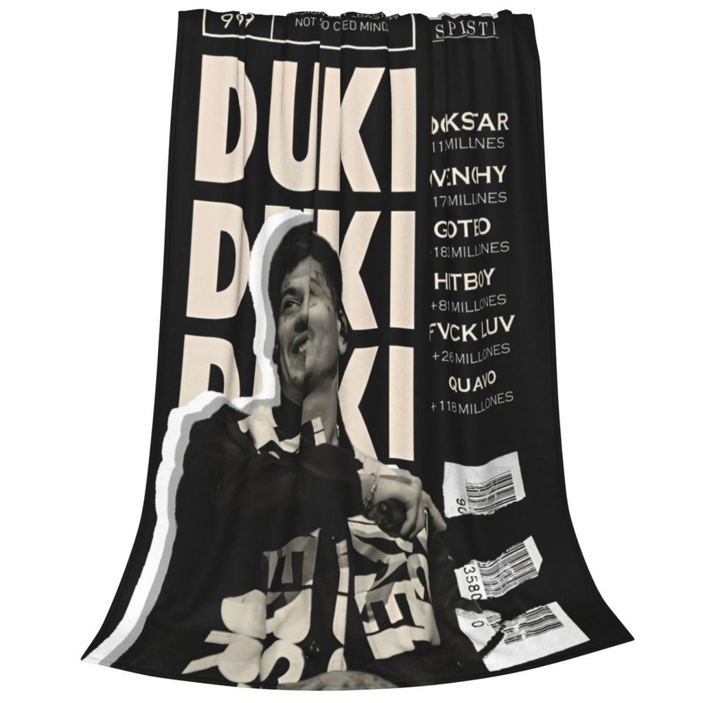 Duki Hip Hop Rapper Fleece Throw Blanket Blanket For Bed Bedroom Ultra-Soft Plush Thin Quilt