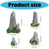 KX4B Organic Tiny Mountain Model Features Calm Area Decoration Set 8Pcs
