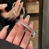 Starry Sky Opening Bangle Silver Plated Wrist Decoration Easy Matching Women Bracelet  Wedding
