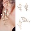 Dames Mode Schattige Holle Liefdesbrief Statement Oorbellen Prachtige Sieraden