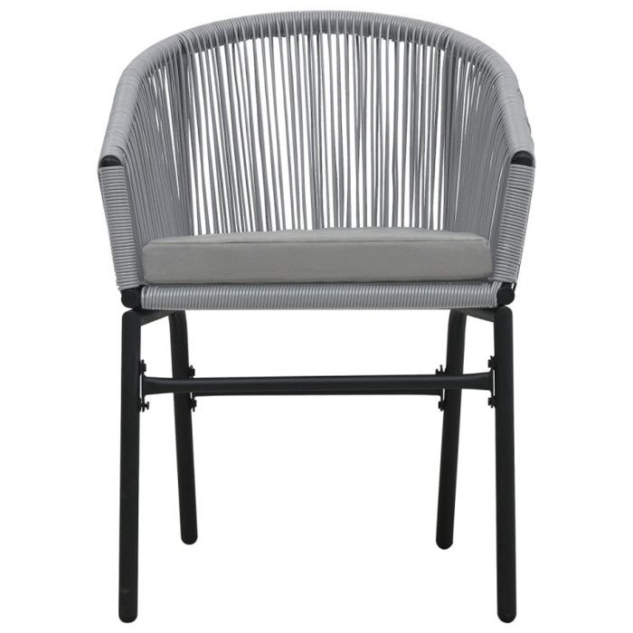VidaXL Garden Chairs 2 Pcs Anthracite PE Rattan 48137