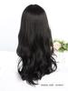 Synthetic Wig Long Natural Wavy BLACK 24-inch Wigs with Bangs Women's Heat-resistant Natural Hair Wig for Daily Cosplay Halloween Wigs Parties