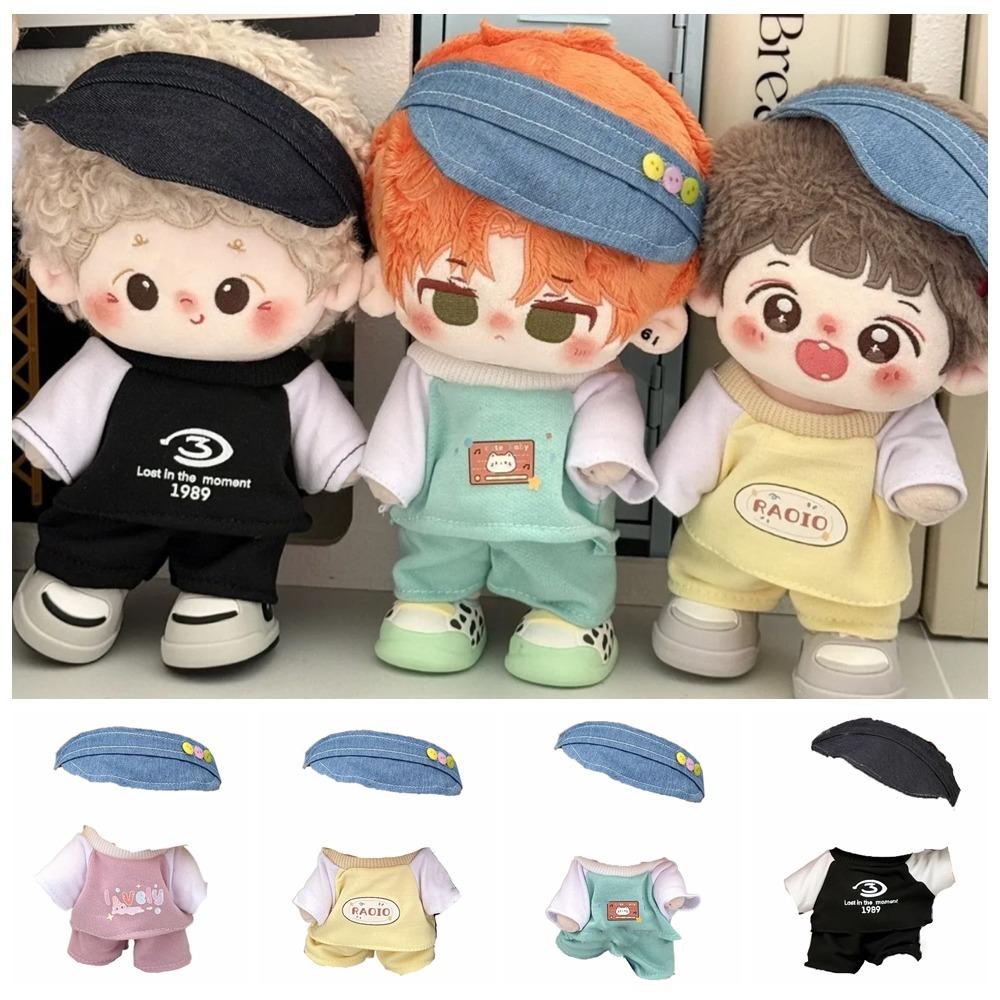 1 Set Peaked Cap 20cm Cotton Doll Clothes Outfit Plush Doll Clothes  Doll Accessories