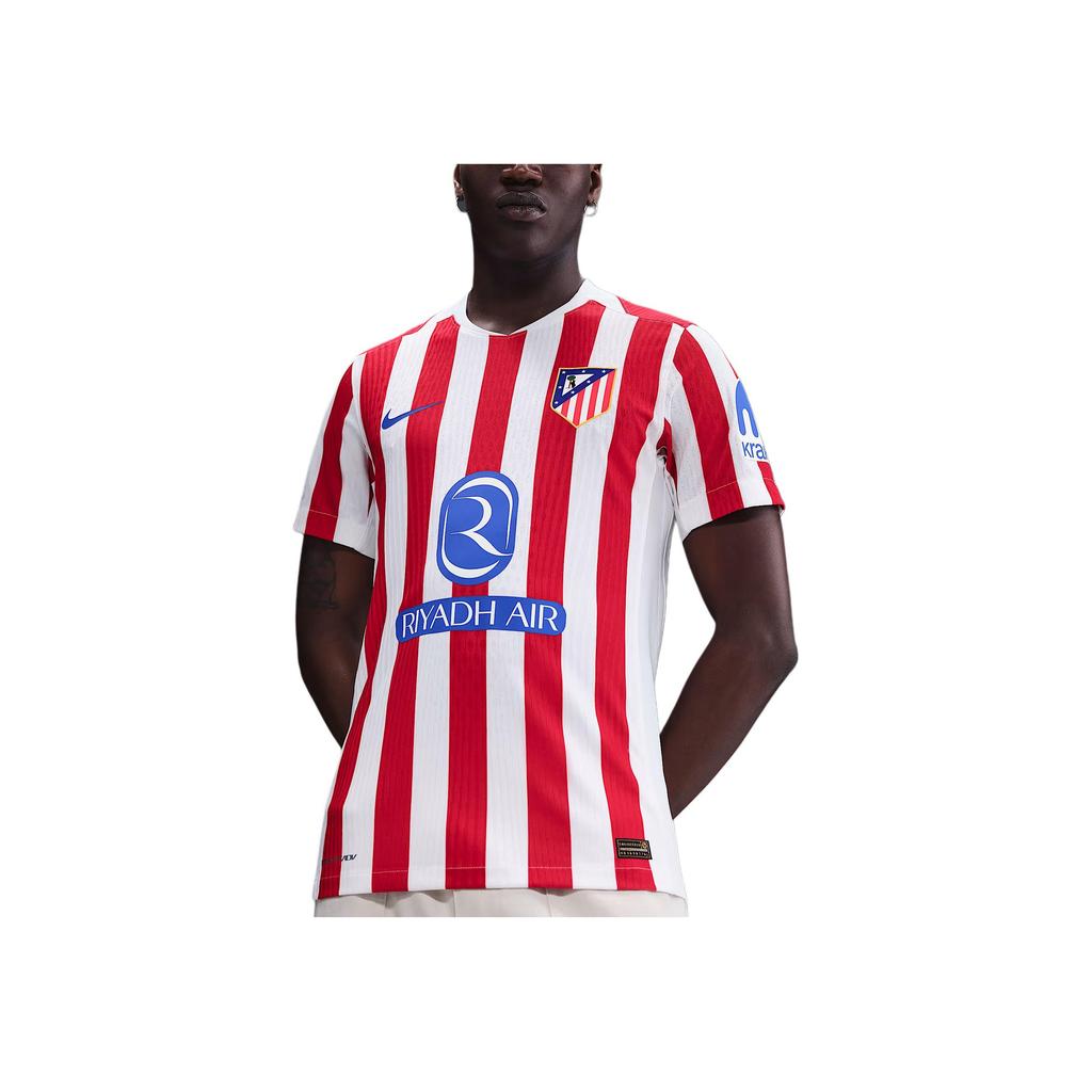 New Nike Atlético Madrid 2025/26 Stadium Home Big Kids' Nike Dri FIT Soccer Replica Jersey HJ4541-614
