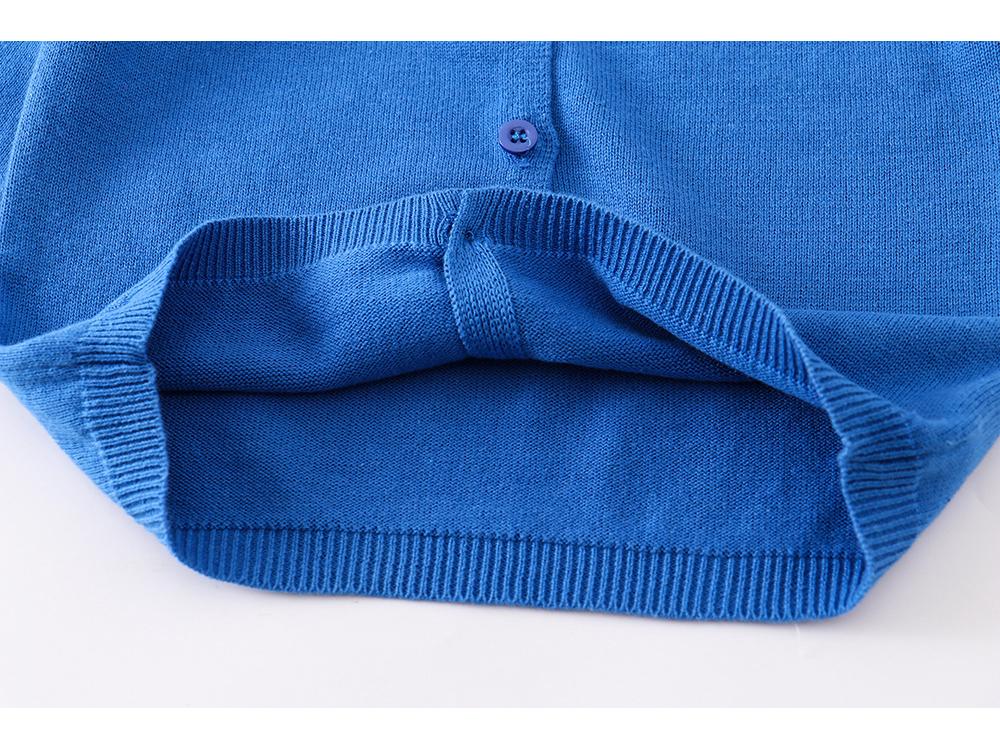 2025 Children's Pure Cotton Knitted Cardigan - Infant & Toddler Sweater, European & American Style for Boys & Girls