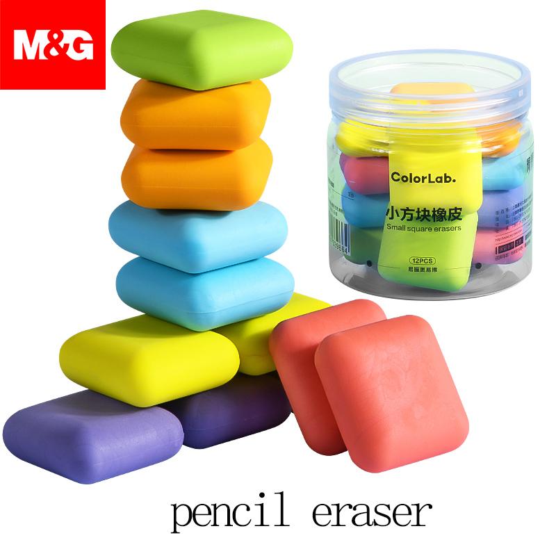 M&G Compact Colorful Eraser, Student-Specific Low-Residue Ultra-Clean Sketch Eraser, Erases Into Lines and Strips, Pencil Eraser
