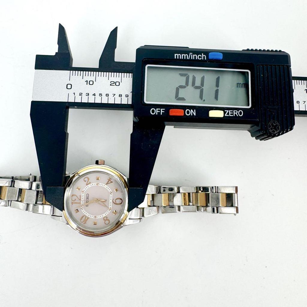 [USED] Working Seiko LK Lucia Gold Stone Solar Watch