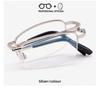 Metal Folding Reading Glasses Hyperopia Astigmatism Prescription for Men Business Degree Customizable Anti Blue Light Eyeglasses