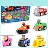 Authentieke Paw Patrol-voertuigenset voor kinderen met terugtrekmechanisme, perfect voor verzamelaars.