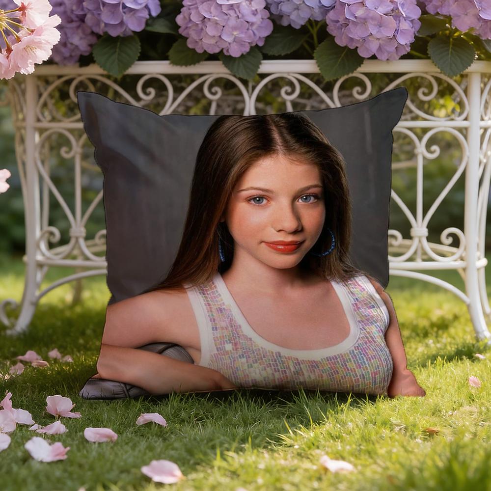 

M-Michelle T-Trachtenberg Cushion Cover Home & Car Dual-Scene Pillow Cover: Reversible for Premium Comfort 40cmx40cm