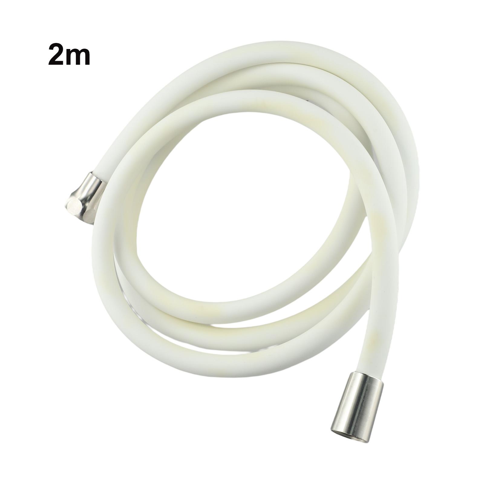 Flexible Latex Tube High Pressure Hose Silicone Shower Hose White-2M