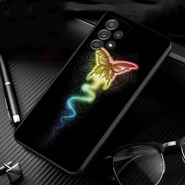 

Чохол для Samsung Galaxy A51 A71 A01 A11 A21 A21s A31 A41 A72 A52 A42 A32 A22 A12 A02 A02s F42 Phone Shell Glowing Butterfly For Samsung A21s