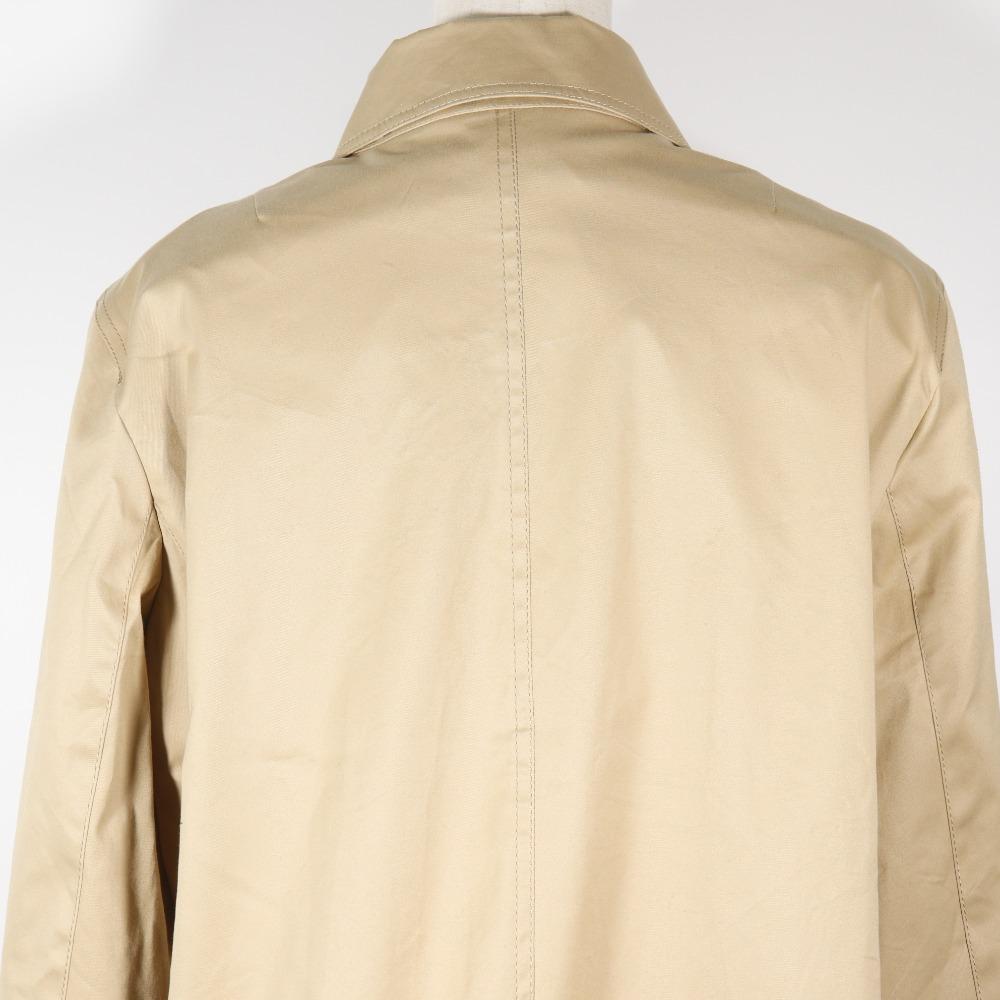 Burberry Stainless Collar Coat FDC32-202-40 Stripe Beige cotton/Polyurethane Women Used