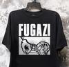 FUGAZI T-shirt Unisexe Coton Noir S-5XL
