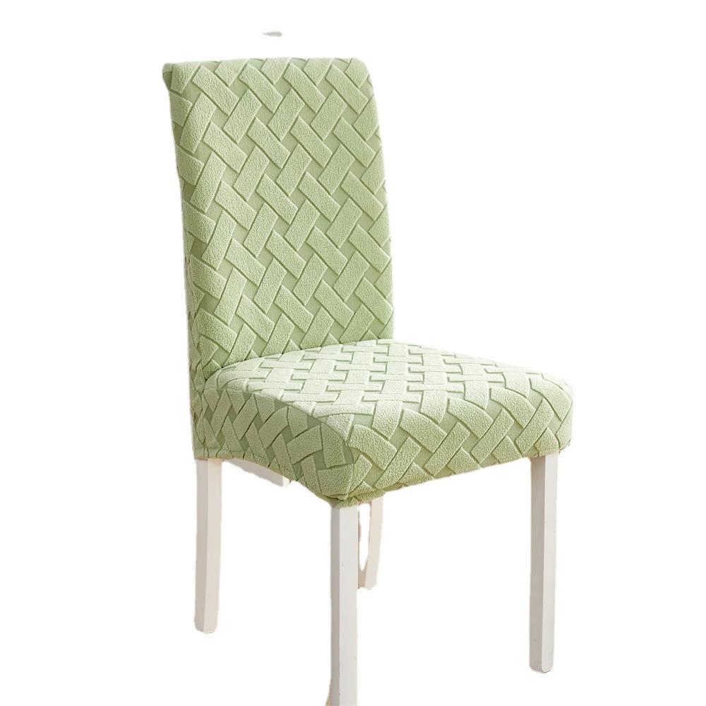 Elastic Chair Cover Jacquard Velvet Dining Chair Cover Elastic Seat Cover Multi-function Office Chair Cover