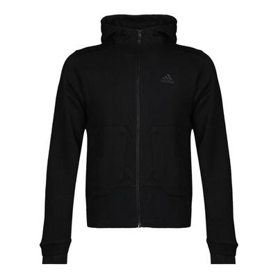 Ei Htt Mb Knitted Hooded Comfortable Long Sleeve Jacket Men Jacket Black DM5254