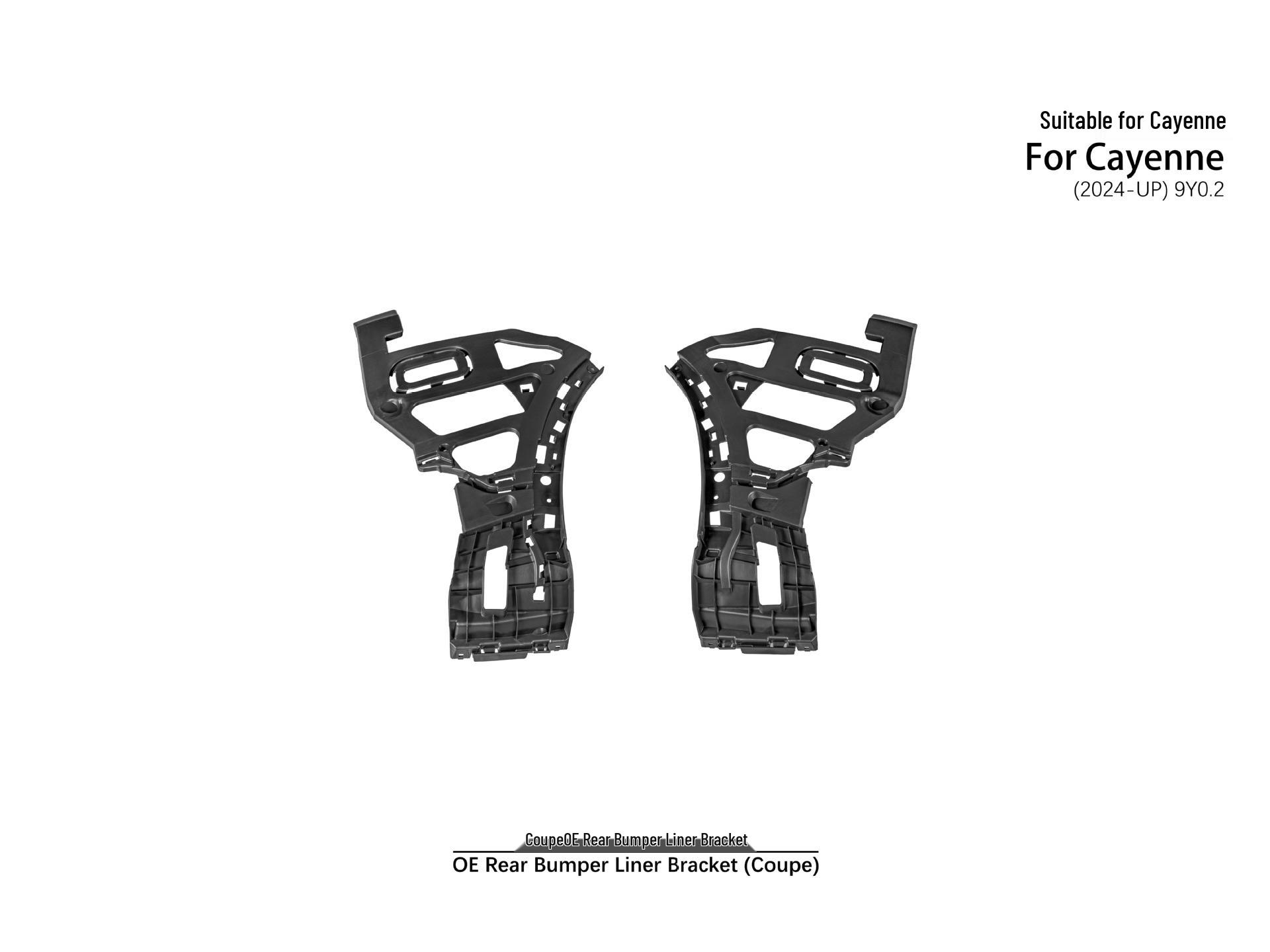 Compatible Bumper Liner Bracket for 24-UP Cayenne 9Y0.2 Coupe Rear