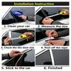 5M Car Chrome Styling Decoration Moulding Trim Strip Tape Auto DIY Body Bumper Protect Sticker 6mm 8mm 10mm 12mm 15mm 20mm 30mm