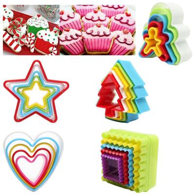 5 Pcs DIY Fondant Mould Baking Mold Cake Cookie Decorating Sugarcraft Tool Set
