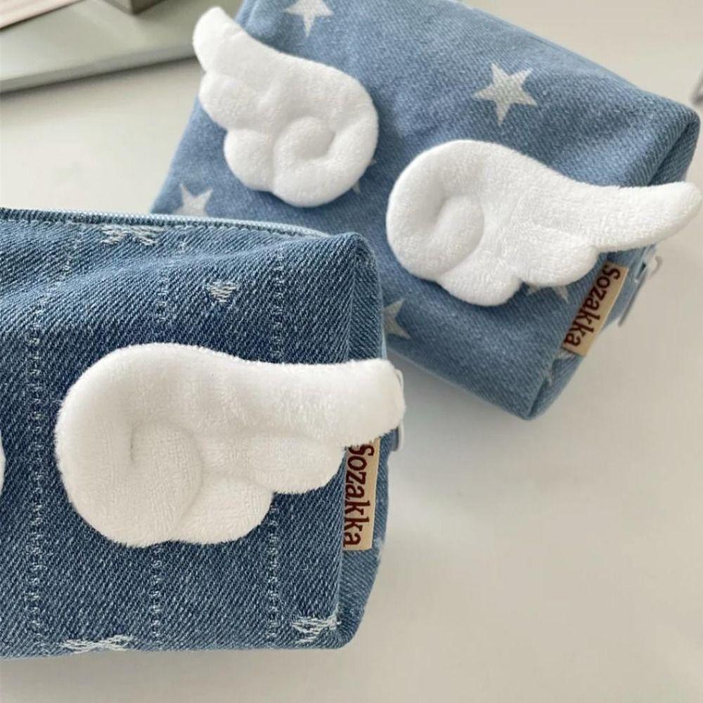 Y2k Korean Style Storage Bag Desktop Storage Cloth Stationery Bag  Stationery Supplie