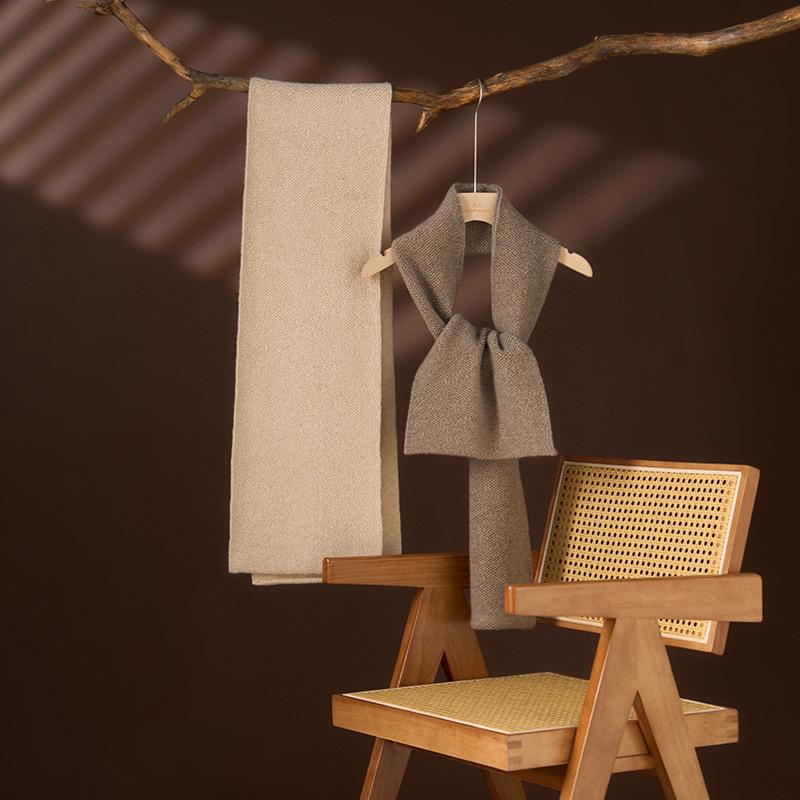 Cashmere Toweling Terry Knitted Thick Scarf Cashmere Wool Blend Women Winter Warm Comfy Scarves Men Wraps Quality Assurance