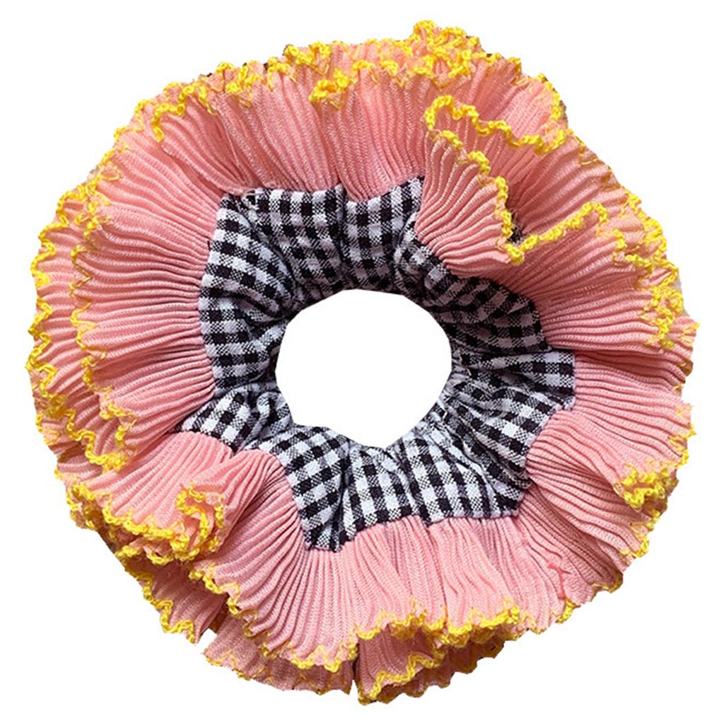 Vintage Lace Hair Scrunchies Thick Updo Oversized Hair Scrunchy Elegant Donuts Hair Rope Scrunchy Women Ponytail Holder
