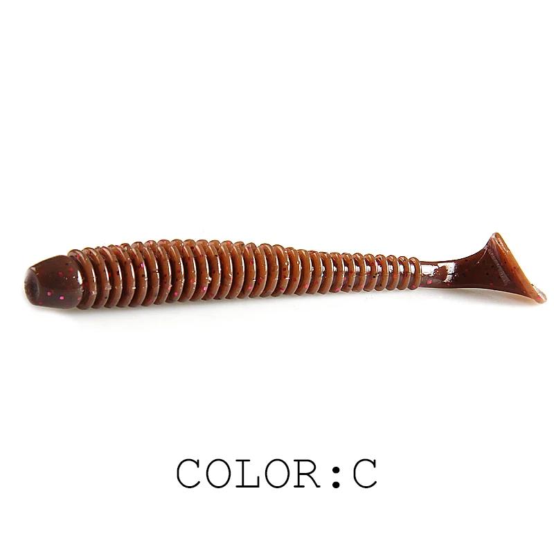 2025 HOT Impact Ring Shad Fishing Lure Soft 63mm 80mm 97mm Plastics Baits Swimbait Jigging LureBait perch Lures