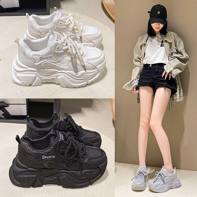 

Women s 2024 Summer Elegant Breathable Non-Slip White Casual Shoes Size 36 чорний