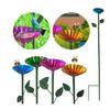 2pcs Plug-in Bee Drinking Cups Metal Butterfly Bath Bowl Water Station Bee Watering Cup  Bird