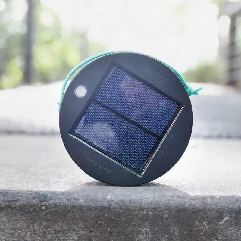 18ft Solar Camping String Lights 20LEDs Rechargeable Light Waterproof with Multiple Light Modes Power Bank Function for Decor