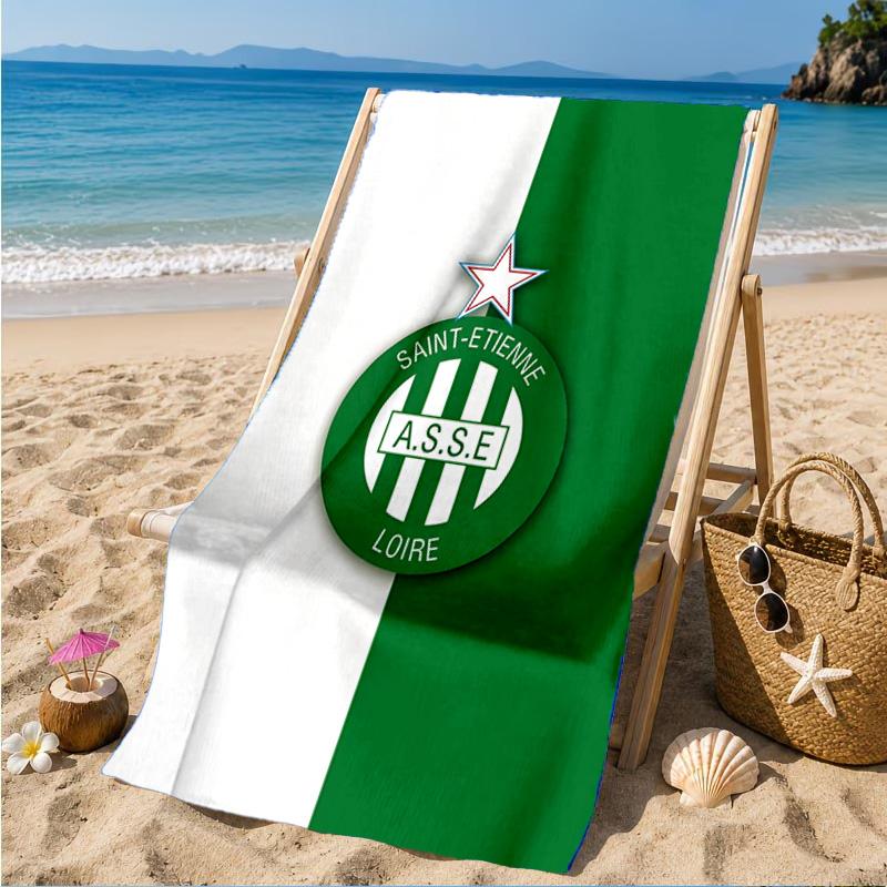 Asciugamano da Spiaggia Asse Saint-etienne Crest, Asciugatura Rapida, Facile da Curare, Adatto Sia per il Fitness che per le Vacanze al Mare, Essenziale per lo Sport