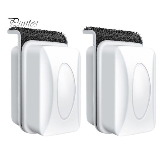 

2 шт., щетка для аквариума, магнитный очиститель, сильный магнит, скребок для водорослей, инструмент для очистки аквариумного стекла, двухсторонняя поплавковая щетка для стеклянных резервуаров, окон белый