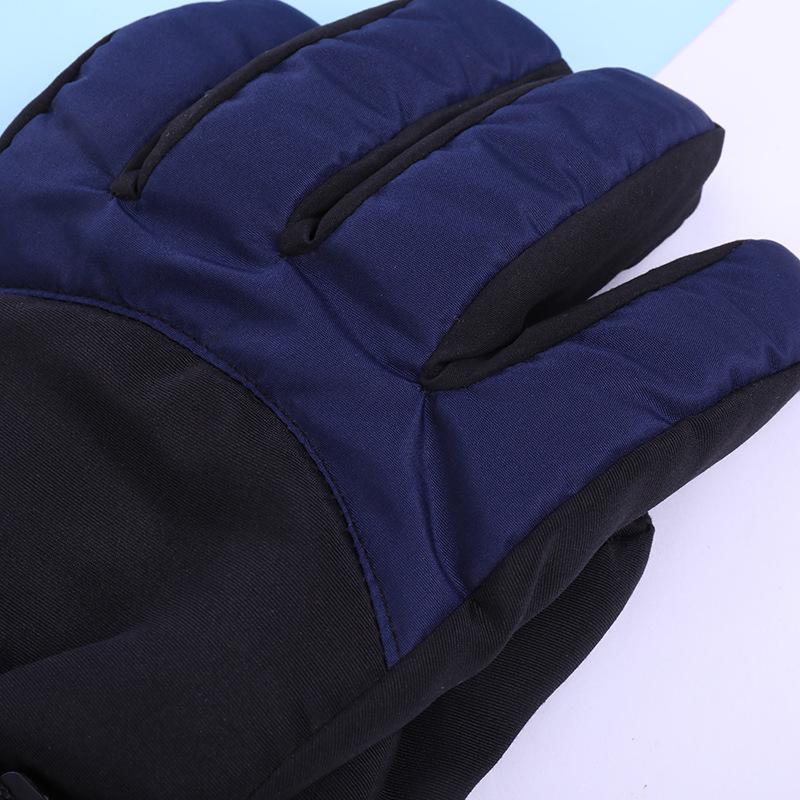 Cold-proof Warm Gloves, Winter Velvet Thickened Riding Men's Cycling Down Cotton Adult Ski Non-slip Gloves