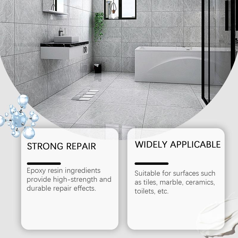 Jaysuing Tile Repair Agent Ceramic Cream Toilet Marble Hole Enamel Surface Repair Tile Adhesive Glue