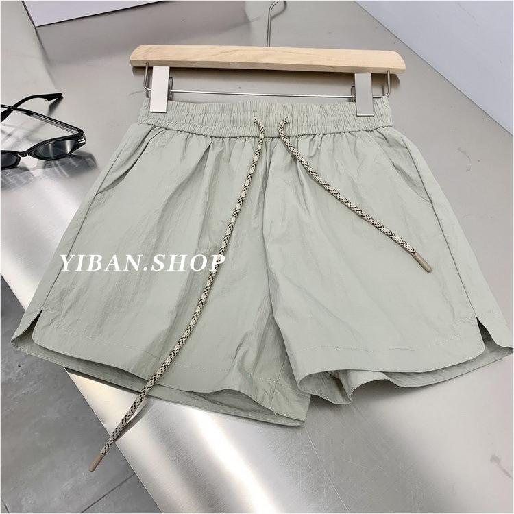 Quick-drying Sports Shorts Women's Summer Small Size Plus Size Loose Elastic High-waisted A-line Slim Casual Pants