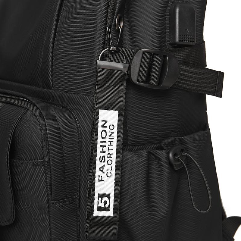 Newest Backpack with USB Men's Fashion Backpack Men's Business Computer Bag Large Capacity Travel Bag College Schoolbag
