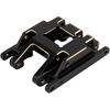 Black Coating Brass Skid Plate Transmission Mount for 1/18 RC Crawler TRX4M Upgrade, 60g