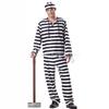Halloween Prisoner Cosplay Costume Men's and Women's Uniform Suit Zombie Suit Black and White Striped Suit