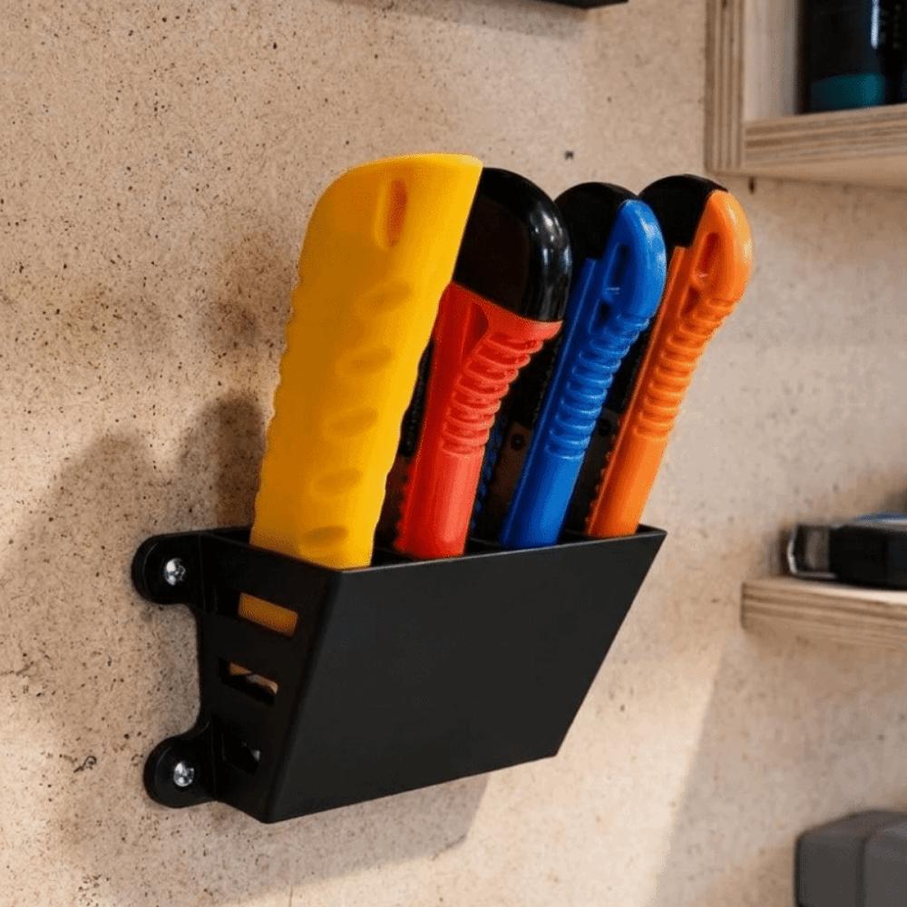 Plastic Workbench Wall Supply Holder 3D Printed Utility Storage Organizer  DIY Work Station