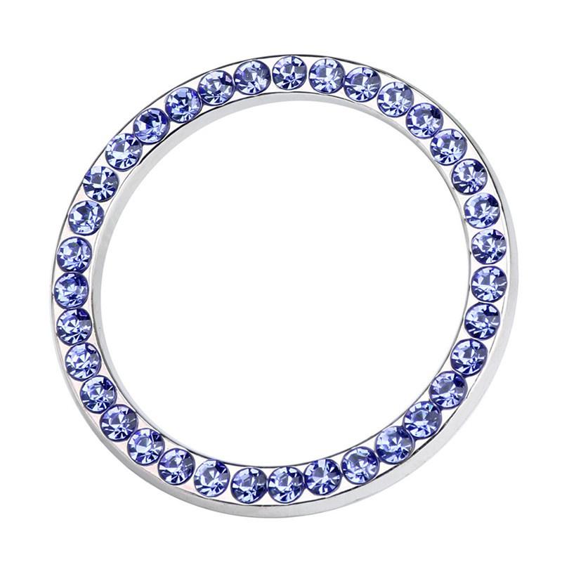 Arrive At The Car Model Durable Car Automatic Key To Start Switching Metal Diamond Decorative Rings