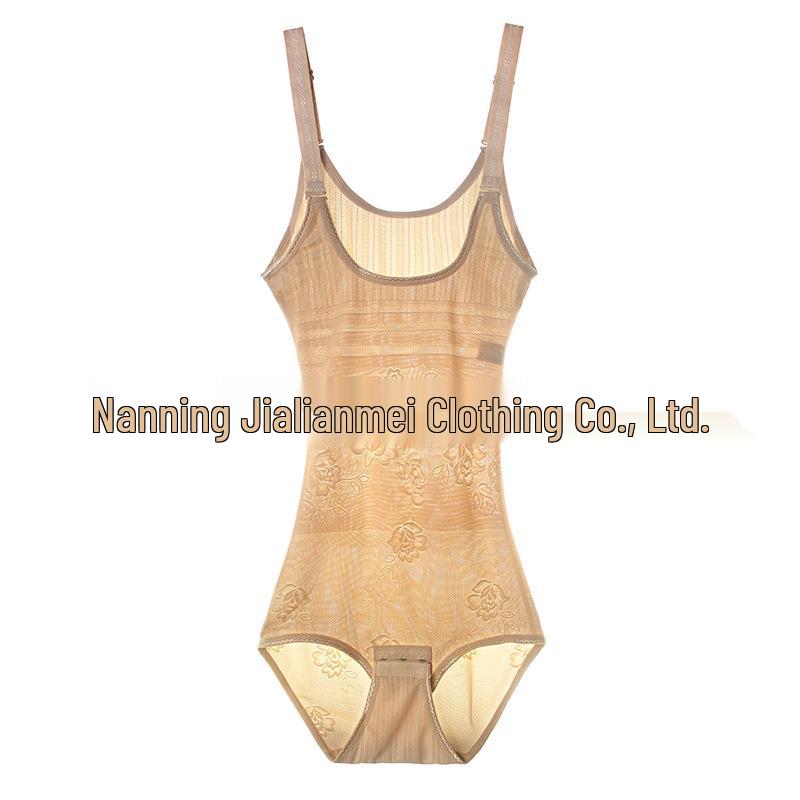 Seamless Body Shaper Tummy Control Bodysuit with Adjustable Straps