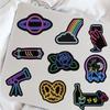 50Pcs Neon Light Cartoon Graffiti Stickers DIY Phone Guitar Laptop Notebook Suitcase Cup Waterproof Sticker Decals