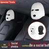 Mască amuzantă pentru tetieră pentru scaunul de mașină cu celebrități de pe Internet, cu pălărie de personalitate pentru decorarea specială a mașinii.