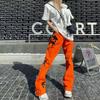 7709 CHROME HEARTS Pánské a dámské trendy džíny v americkém stylu s látkovými nášivkami, ležérní a módní high street kalhoty