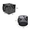 4 Pcs Black Mesh Pond Planting Baskets Square And Round PVC Water Lily Bags With Sturdy Handles For Aquarium Garden Decoration