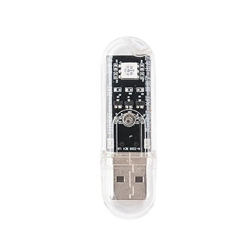 Smart Voice Control Night Light Colorful USB Night Lights Motion Sensor No Internet Connection Car Intrerior Decorative Lamps