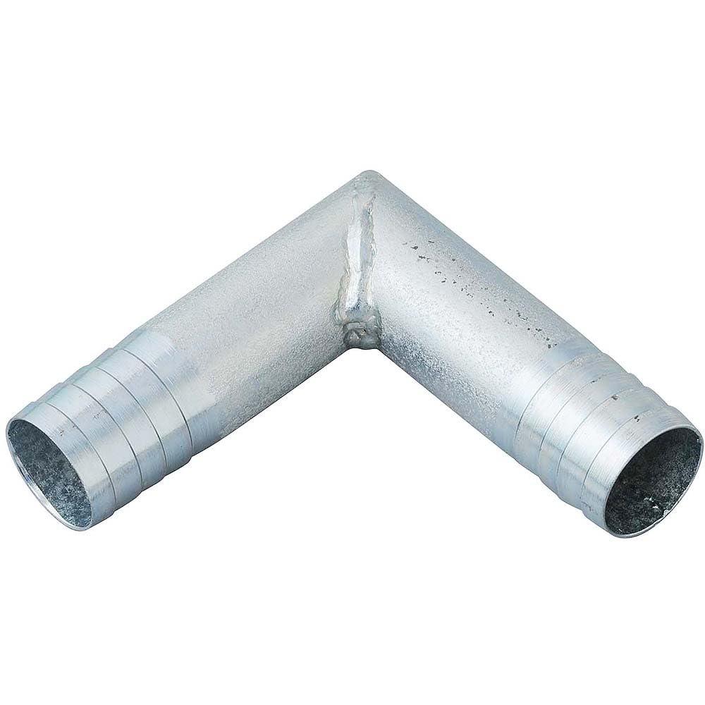 Safety-3 L-Shaped Hose Nipple - 25mm Chrome-Plated Steel